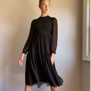 NWT Aritzia Rosalyn Black Dress
